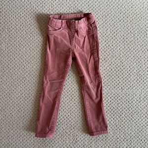 H&M Girls Pink Corduroy Pants, 3T
